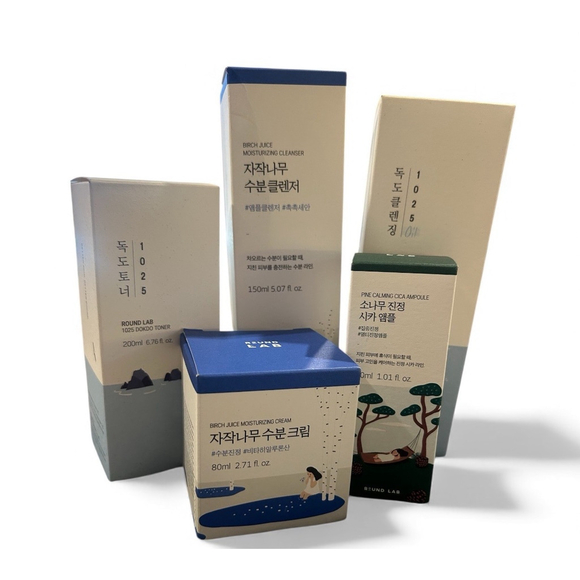 Round Lab Korean Sensitive Skin Rescue Set, 5 Pieces, Skincare Routine Set NEW - Picture 1 of 12